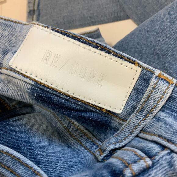 Re/Done 90s High Rise Ankle Crop Jeans sz 24 - Picture 5 of 9